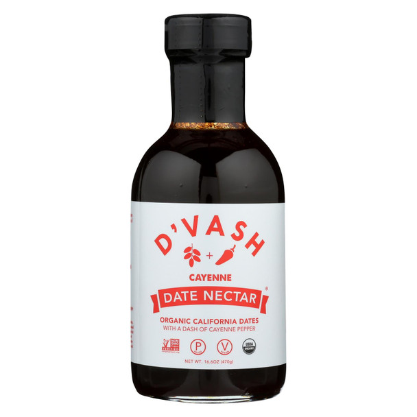 D'vash Organics - Date Nectar Cayenne - Case of 12 - 16.6 OZ