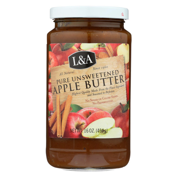 L & A Juice - Apple Butter - Case of 12 - 16 OZ