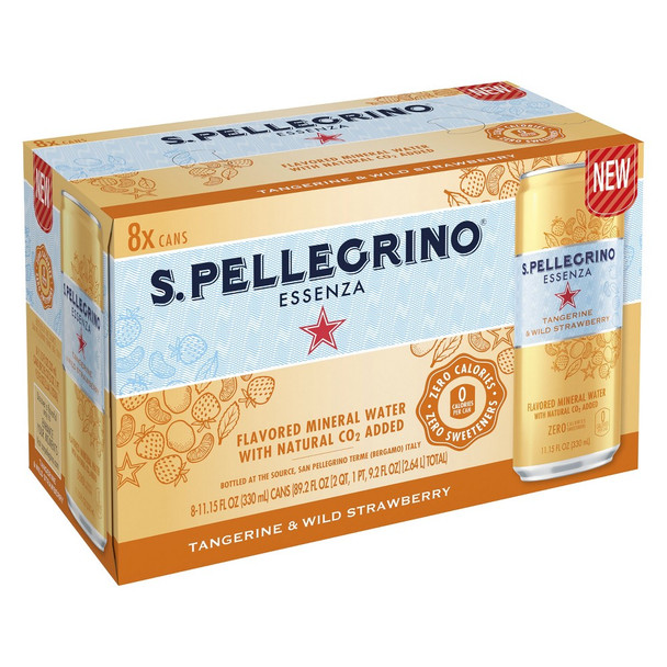 S.Pellegrino Flavored Mineral Water - Case of 3 - 8/11.15Z