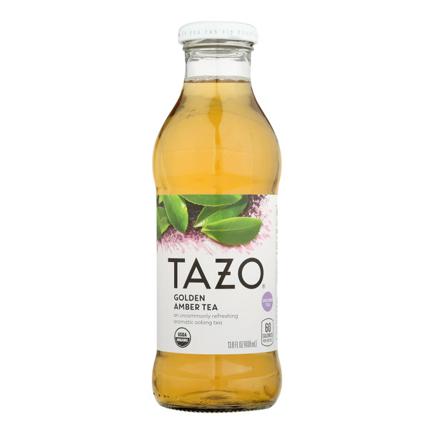 Tazo Tea - Iced Tea Golden Amber - Case of 12 - 13.8 FZ