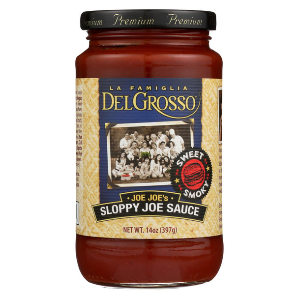 La Famiglia Delgrosso Joe Joe's Sloppy Joe Sauce  - Case of 12 - 14 OZ