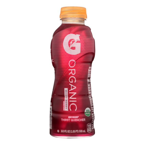 Gatorade G Organic Mixed Berry  - Case of 12 - 16.9 FZ