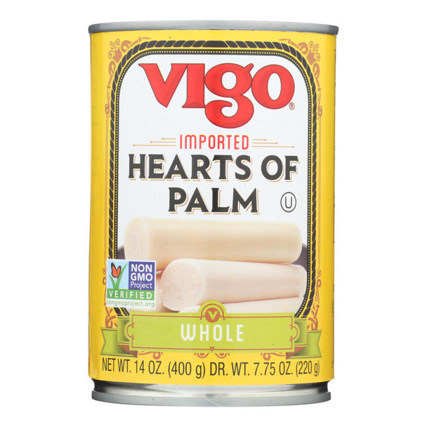 Vigo® Whole Hearts Of Palm - Case of 12 - 14 OZ