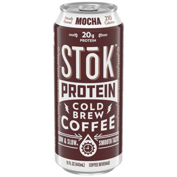 Stok Cold-brew Iced Coffee - Asep Cldbrw Moca Protn - Case of 12 - 15 OZ