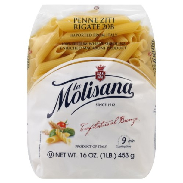 La Molisana - Psta Penne Ziti Rigat 20b - Case of 12 - 16 OZ