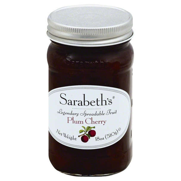 Sarabeth Kitchen - Fruit Sprd Plum Cherry - Case of 6 - 18 OZ