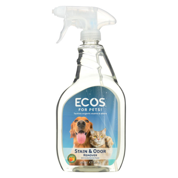 Ecos For Pets Stain And Odor Remover  - Case of 6 - 22 OZ