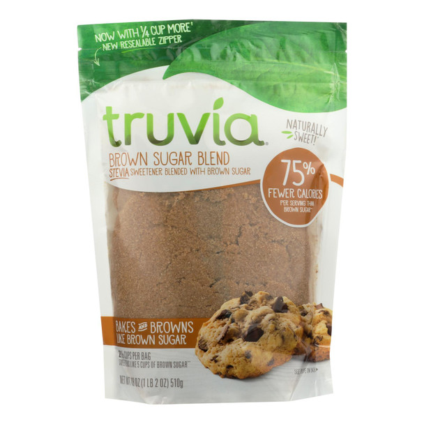 Truvia Brown Sugar Blend  - Case of 8 - 18 OZ