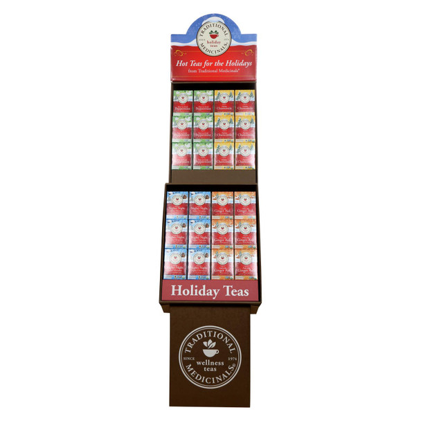 Traditional Medicinals' Holiday Health Tea Display - Case of 48 - CT