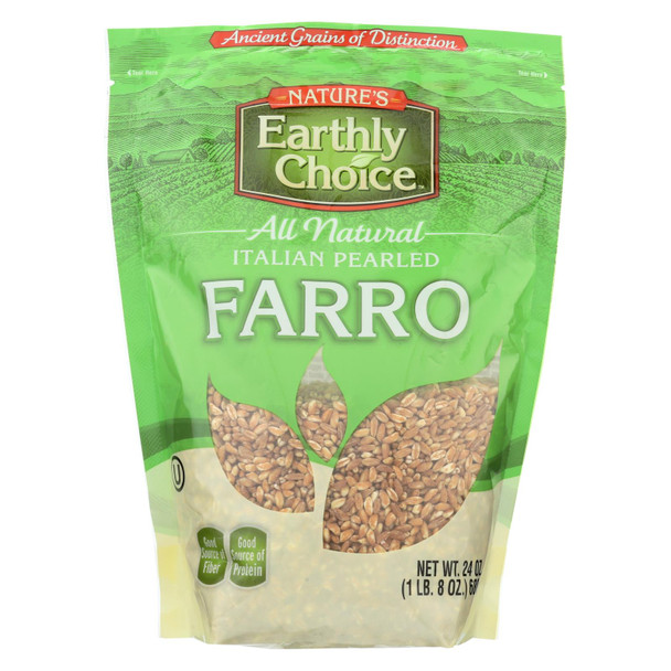 Nature's Earthly Choice - Farro Italian Pearled - Case of 6 - 24 OZ