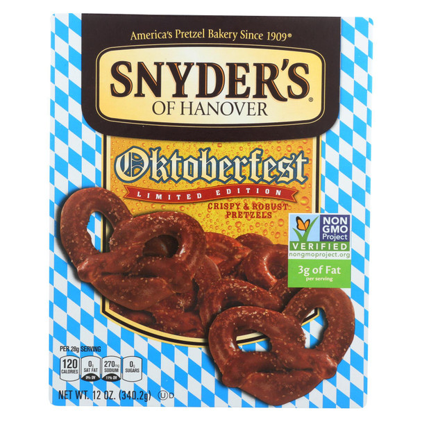 Snyder's Of Hanover - Pretzel Oktoberfest - Case of 12 - 12 OZ