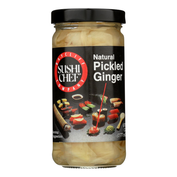 Sushi Chef Natural Pickled Ginger - Case of 12 - 6 FZ
