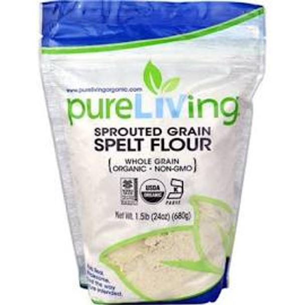 Pure Living - Spelt Flour Sprouted - Case of 6 - 1.5 LB