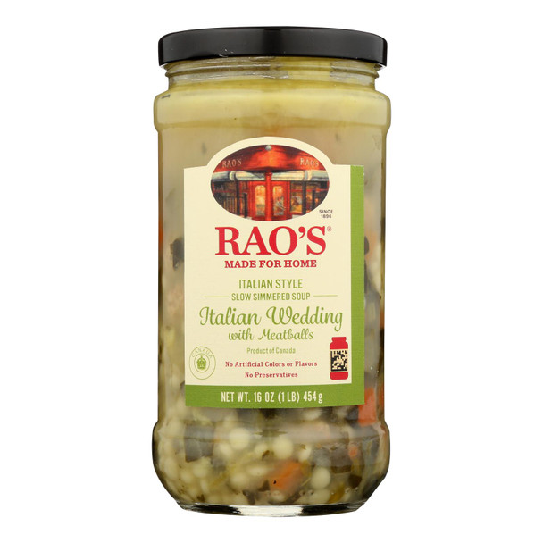 Rao's Specialty Food - Soup Italian Wedding - Case of 6 - 16 OZ