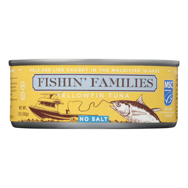 Fishin' Families Yellowfin Tuna  - Case of 24 - 5 OZ