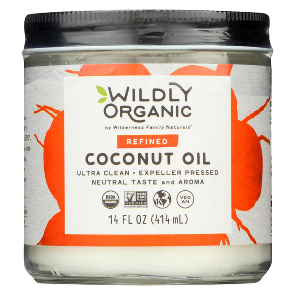 Wildly Organic Refined Coconut Oil - Case of 6 - 14 OZ