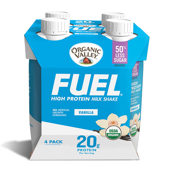 Organic Valley - Shake Fuel Proten Vanilla - Case of 3 - 4/11 FZ