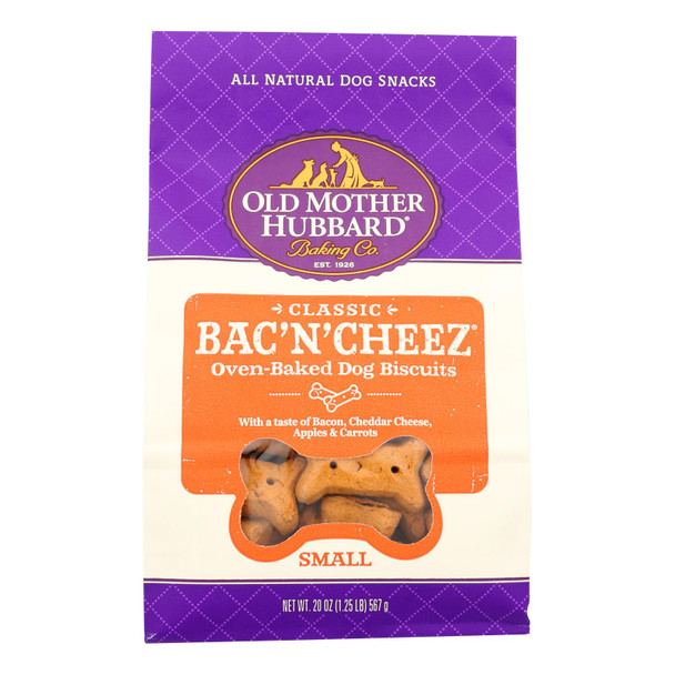 Old Mother Hubbard - Biscuits Bac'n'cheez Sm - Case of 6 - 20 OZ
