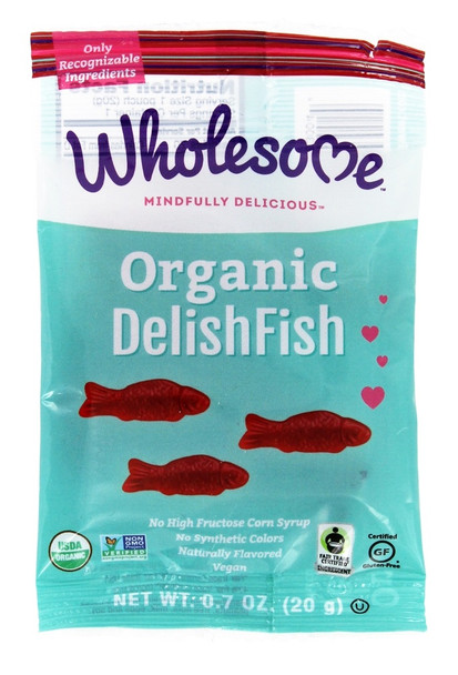 Wholesome! - Candy Delish Fish - Case of 150 - .7 OZ