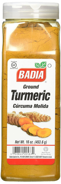 Badia Spices - Spice Turmeric Ground - Case of 6 - 16 OZ