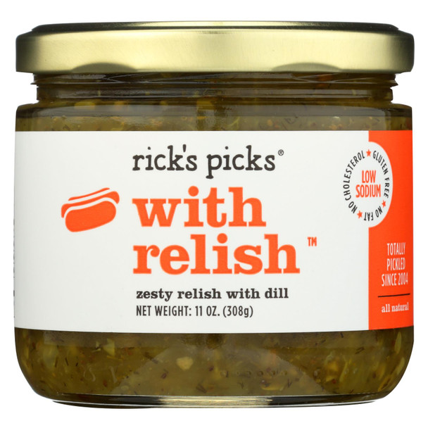 Rick's Picks With Relish Zesty Relish With Dill - Case of 6 - 11 OZ
