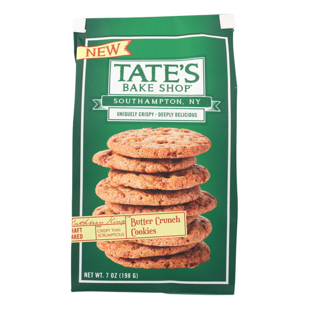 Tate's Bake Shop Butter Crunch Cookies Butter Crunch - Case of 12 - 7 OZ