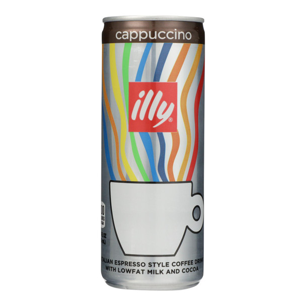 Illy Caffe Coffee - Coffee Drink Cappuccino - Case of 12 - 8.45 FZ