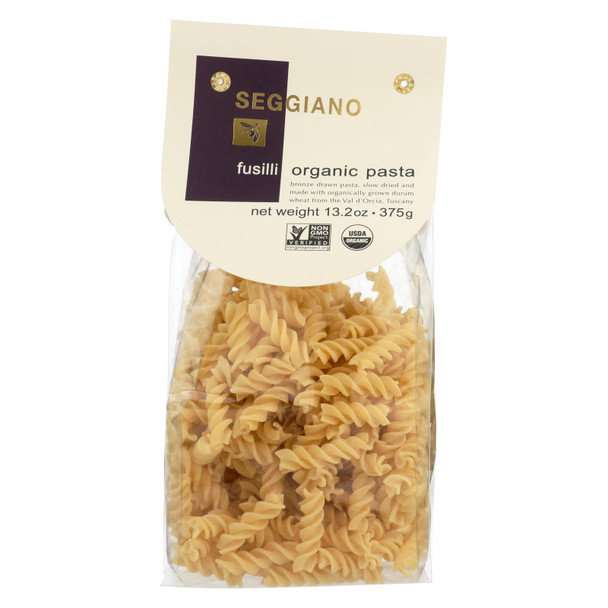 Seggiano Organic Fusilli Pasta  - Case of 8 - 13.2 OZ