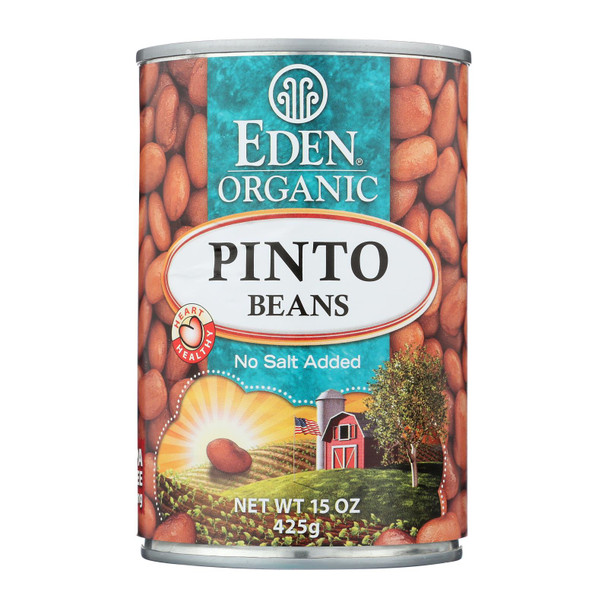 Eden Organic Pinto Beans  - Case of 6 - 15 OZ