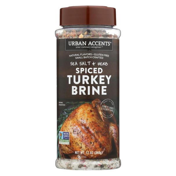 Urban Accents Sea Salt + Herb Spiced Turkey Brine  - Case of 6 - 12 OZ