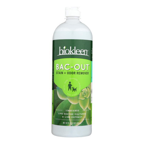 Biokleen Household Cleaners Bac-Out Stain & Odor Remover  - Case of 3 - 32 FZ