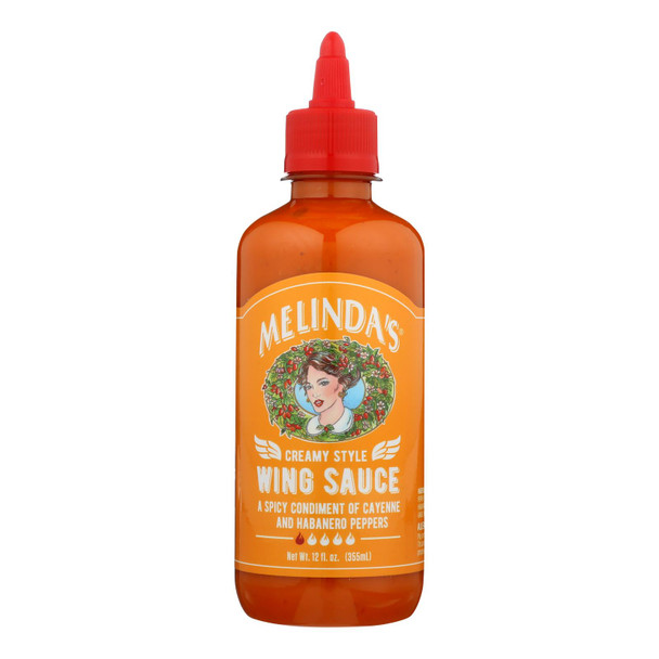 Melinda's - Wing Sauce Creamy Cayn Habane - Case of 6 - 12 OZ