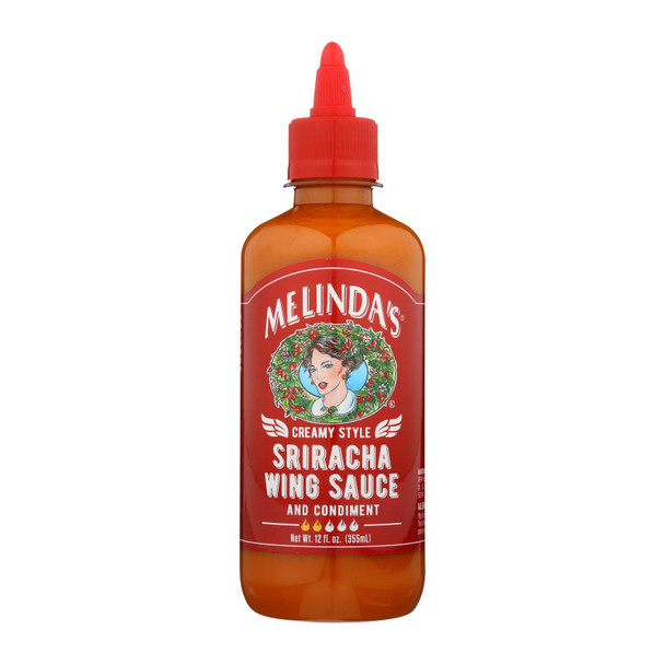 Melinda's - Wing Sauce Creamy Sriracha - Case of 6 - 12 OZ