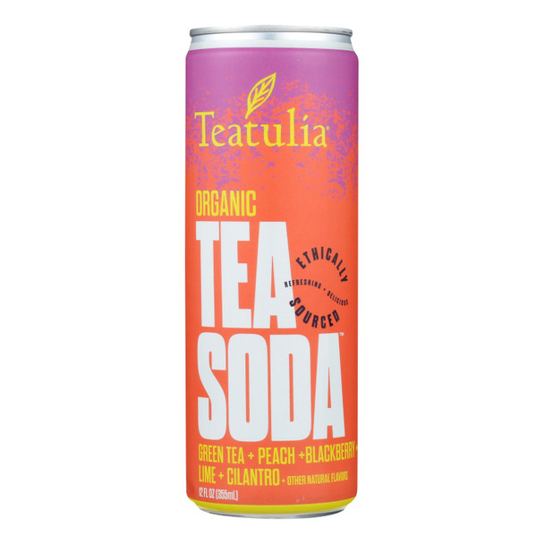 Teatulia - Soda Green Tea - Case of 12 - 12 FZ