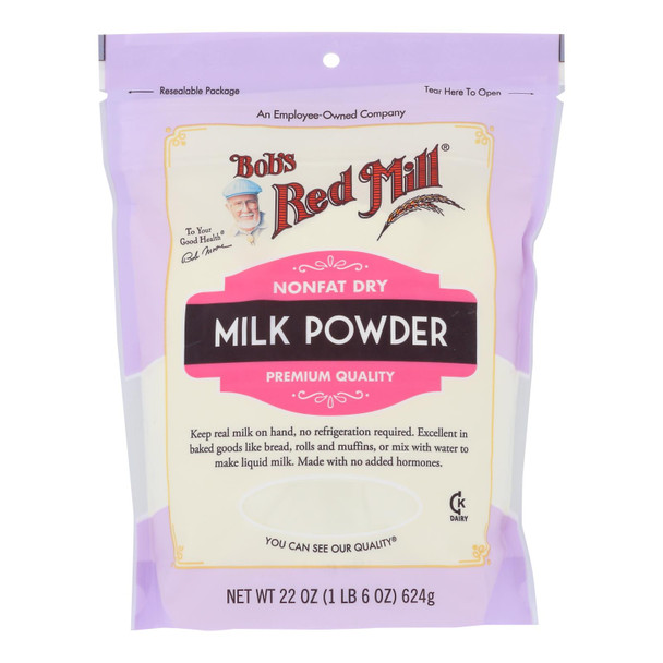 Bob's Red Mill - Milk Powder Non Fat Dry - Case of 4 - 22 OZ