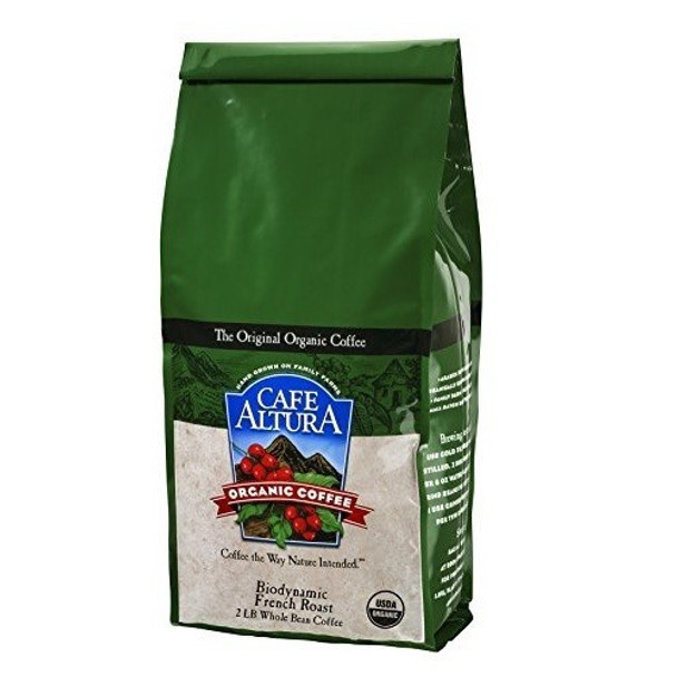 Cafe Altura Coffee Organic Whole Bean Biodynamic - Single Bulk Item - 5LB