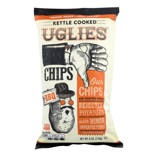 Uglies - Pot Chips BBQ Kettle - Case of 12 - 6 OZ