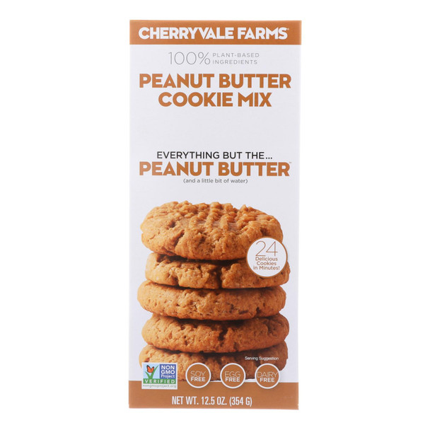 Cherryvale Farms Baking Mix Peanut Butter Cookie Mix Only  - Case of 6 - 12.5 OZ