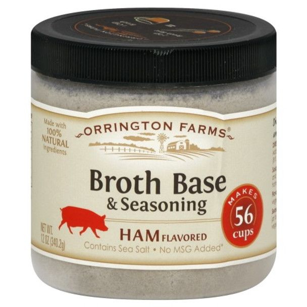 Orrington Farms Broth Base & Seasoning Ham - Case of 6 - 12 OZ