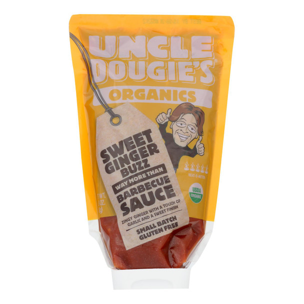 Uncle Dougie's - Sauce Sweet Ginger Buzz - Case of 6 - 13.5 OZ