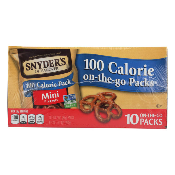 Snyder's Of Hanover - Pretzel Mini On The Go - Case of 6 - 10/.92OZ