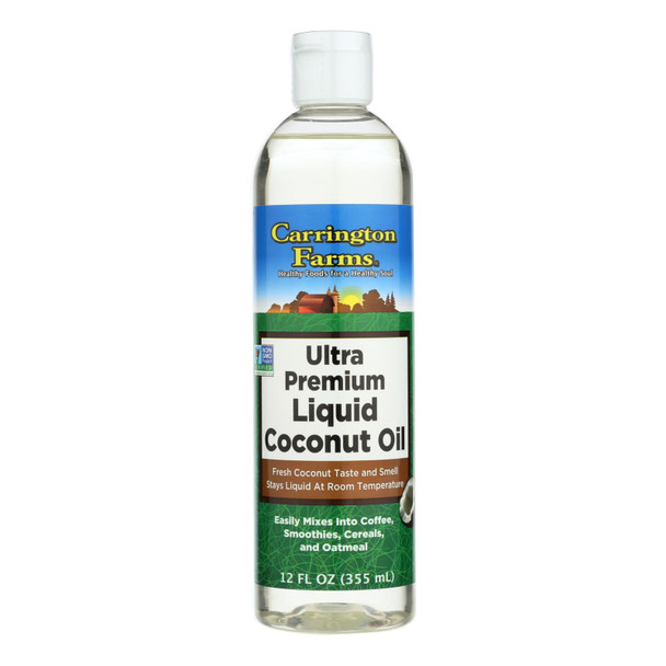 Carrington Farms Premium Mct Liquid Coconut Oil - Case of 6 - 12 FZ