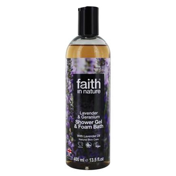 Faith In Nature - Gel&bath Foam Lav&geranm - 1 Each - 13.5 FZ