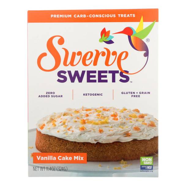 Swerve - Mix Bake Vanilla Cake - Case of 6 - 11.4 OZ
