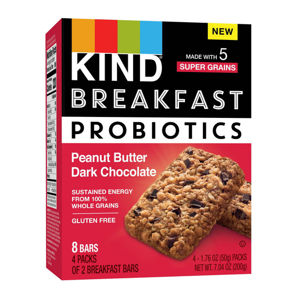 Kind - Breakfast Br Prob Pb Dark Chocolate - Case of 8 - 4/1.76OZ