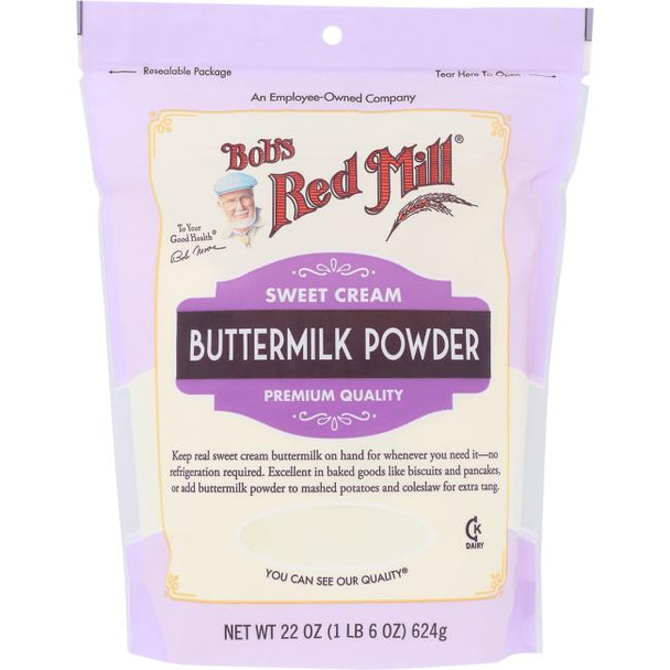 Bob's Red Mill - Milk Powder Buttermilk - Case of 4-22 oz