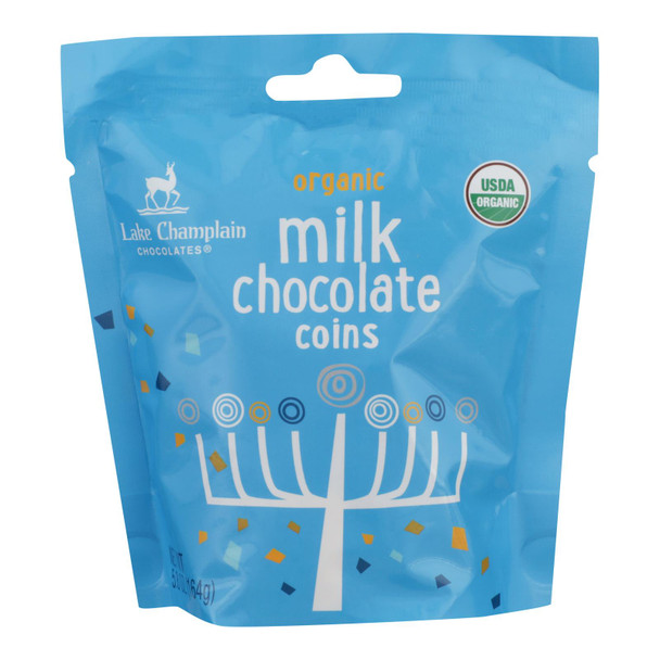 Lake Champlain Chocolates - Milk Chocolate Coin Hanukka - Case of 12 - 5.8 OZ