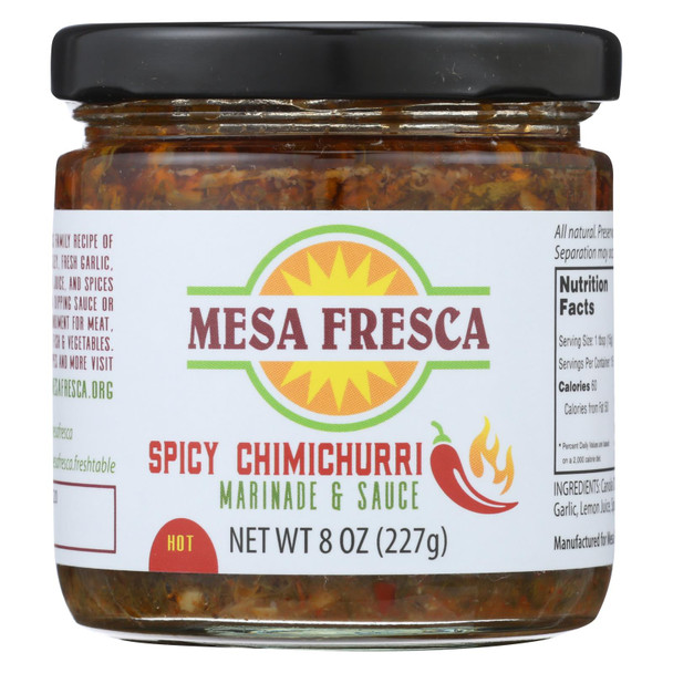 Mesa Fresca Llc - Sauce Chimichurri Spicy - Case of 6 - 8 OZ