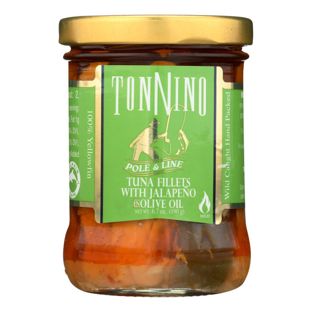 Tonnino Tuna - Tuna W/jalapeno Olive Oil - Case of 6 - 6.7 OZ