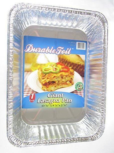 Durable Foil - Alum Pan Lasagna Giant - Case of 12 - 2 CT